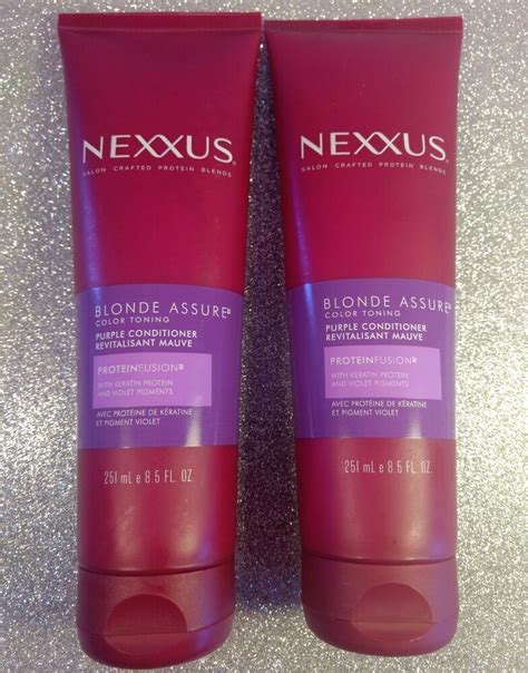 I have never used any other product like that before, so i was really curious how it will work on my long hair. Nexxus Blonde Assure Color Toning Purple Conditioner ...