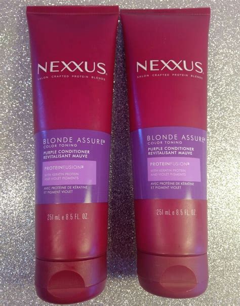 Nexxus color assure pre wash 8 of 9 for the bounciest curls: Nexxus Blonde Assure Color Toning Purple Conditioner ...