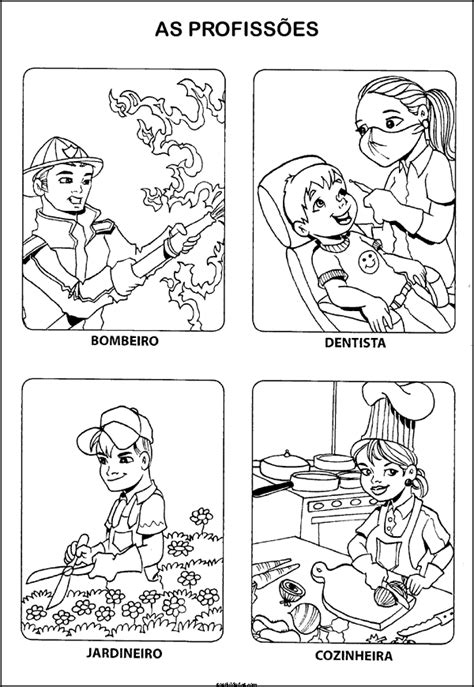 Selecionamos alguns desenhos para colorir do dia do livro, você só precisa selecionar seu desenho favorito e mandar imprimir. Profissões - Desenhos Para Colorir - Colorir | Desenhos ...