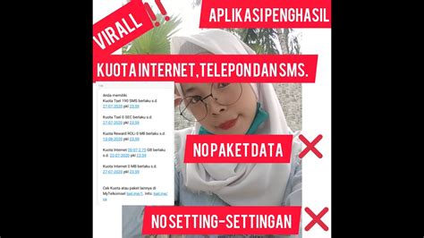 Untuk bisa mendapatkan kuota gratis, hal pertama yang penting dilakukan yaitu dengan mendownload beberapa aplikasi rekomended. Aplikasi penghasil kuota internet,telepon,dan sms ...