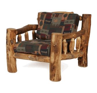 Thank you medicine wolf for adding a bit of style to our rustic get away! Colorado Aspen Living Room Chair | Rustic log furniture ...