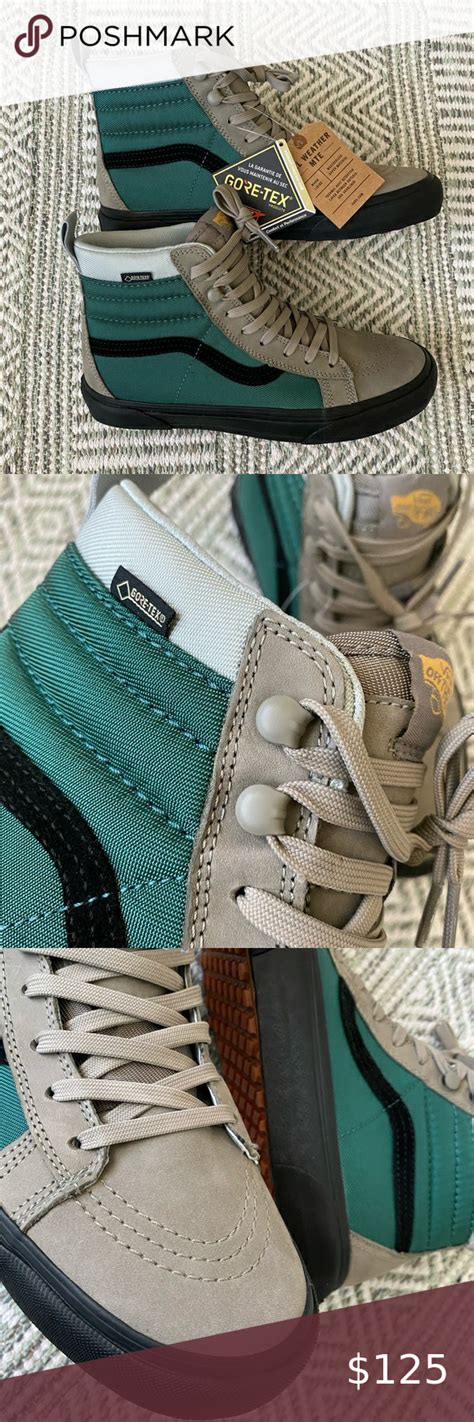 Vans has been committed to action sports over the last six decades. Vans Sk8-Hi MTE Gore-Tex Teal/Grey Size 8 Shoes Brand new ...