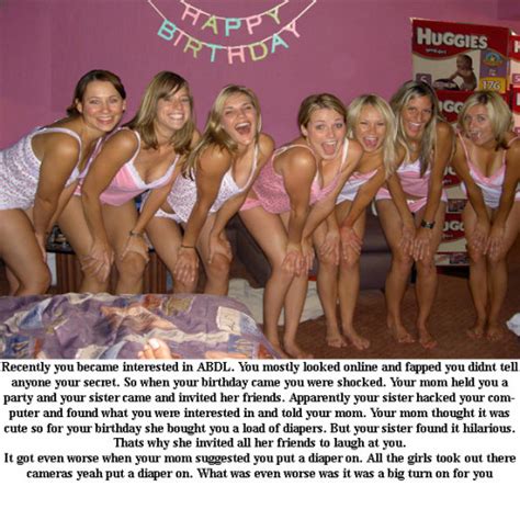 May 05, 2021 · what a beautiful time to celebrate birthdays for sissymaid claire, ed, baby bunnikins, little lizbet, katie richard, baby boy charlie, charlotte pointeshoes and sarah. ABDL Captions Pics 1: Adult Baby, Diapers, Femdom