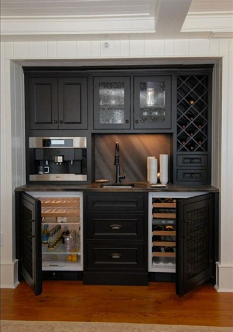5 out of 5 stars. Dual mini fridge, cabinet style doors | Basement ...
