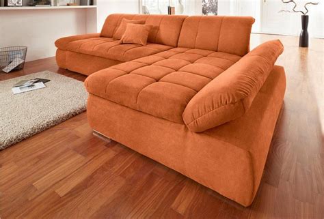 Ordentliches sofa zum kleinen preisanonymer rezensentwir haben das sofa vor ziemlich genau 3 jahren gekauft, damals noch zum preis von 399 euro mit grauem stoffbezug. DOMO collection Ecksofa, mit Recamiere, wahlweise mit ...