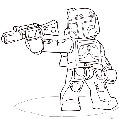 Even if you want coloring pages for yourself or your kids to fill the color in pages you can use our coloring pages for free. Lego Star Wars Boba Fett Coloring Pages Printable