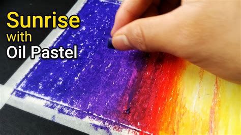 How to draw easy and simple scenery for beginner with oil pastels. Sunrise Scenery With Using Oil Pastel | Easy Step By Step ...