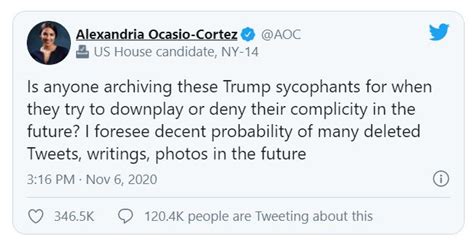 We would like to show you a description here but the site won't allow us. AOC Threatens to Archive the Tweets, Writings and Pics of ...
