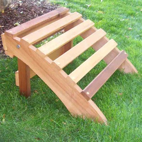 Songsen outdoor wooden adirondack chair lawn patio deck garden furniture. Cedar Wood Countryside Footrest for Adirondack Chairs