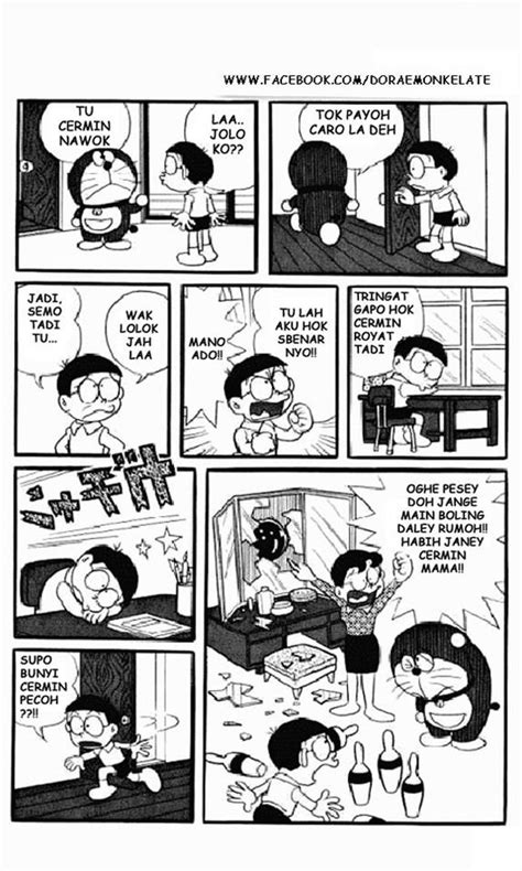 Doraemon merupakan judul sebuah manga dan anime populer di jepang yang dikarang oleh fujiko f. Doraemon Bahasa Kelantan - Cermin Nawok ~ Komik untuk Dibaca
