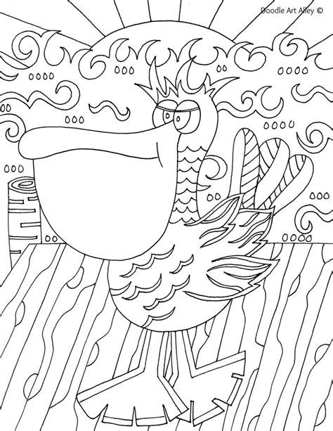 Sea animals colouring pages for adults. Ocean Animal Coloring Pages Doodle Art Alley | Animal ...