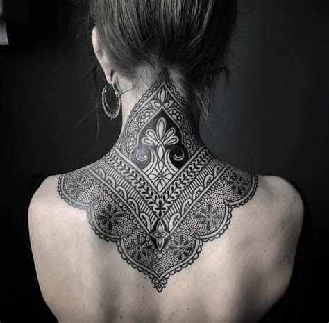 By benna crawford tattoo designer. Ornamental Mehndi Style Neck Piece | Best tattoo design ideas