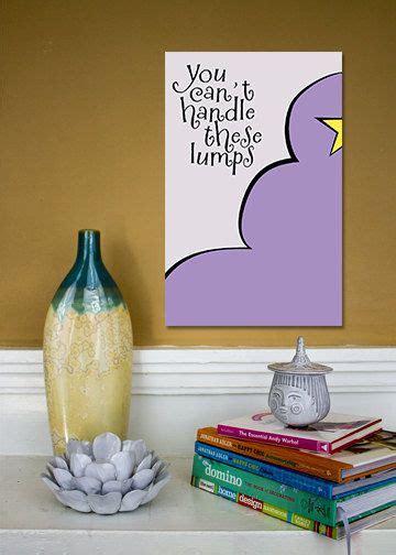 One lump at a time. Lumpy Space Princess // Adventure Time Minimalist Quote Poster // 11x17 inch Fine Art Print on ...