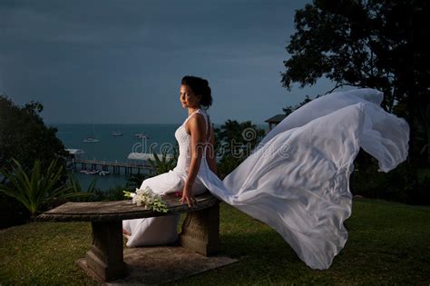Show capo hints for guitar and ukulele. Bride Sitting With Dress Blowing In The Wind Stock Image ...