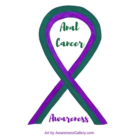 Obstruction, offer a ct of the chest, abdomen and pelvis to confirm the diagnosis of. Purple and Green Anal Cancer Awareness Ribbon Art and ...