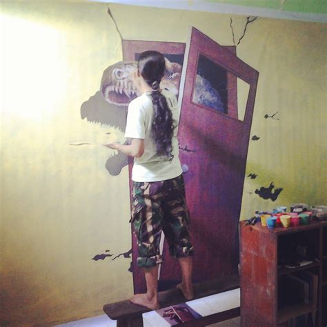 Building conservation lukisan terukur rumah melayu. Melukis Lukisan 3D Trick Art Gambar Tipuan Mata Dinosaurus ...