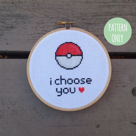 Check spelling or type a new query. Pokémon Cross Stitch Pattern I Choose You with | Etsy in ...