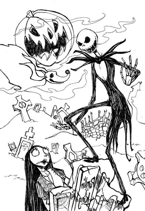 Select one of 1000 printable coloring pages of the category kids. Jack Skellington Coloring Pages Fan Drawing - Free ...