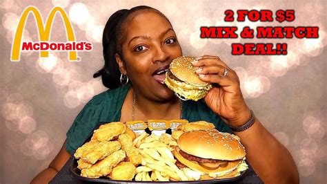 Pick & choose create your own favorite meals! MCDONALD'S 2 FOR $5 MIX & MATCH DEAL | 먹방 MUKBANG - YouTube