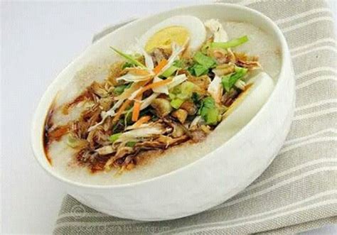 Resep bubur ayam'resep bubur jamur dried scallop rice porridge or conpoy congee recipe. Bubur ayam | Sarapan, Ayam