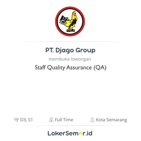 Askar bertuah menegaskan akan menyelesaikan kewajiban. Lowongan Kerja Staff Quality Assurance (QA) di PT. Djago ...