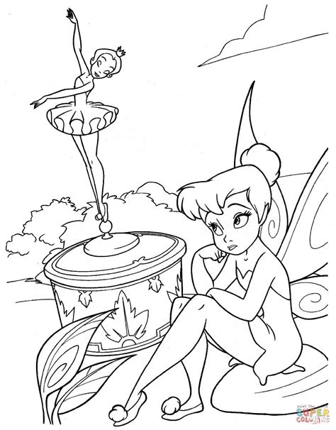 See more ideas about disney coloring pages, tinkerbell and friends, tinkerbell coloring pages. Tinkerbell is looking at a ballet dancer statue coloring ...