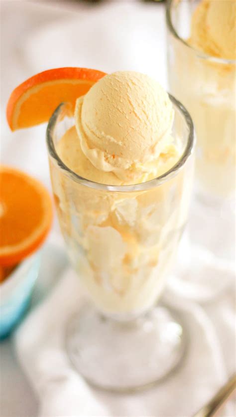 Tastes just like an orange cream popsicle! Healthy Orange Creamsicle Ice Cream Recipe | Sugar Free ...