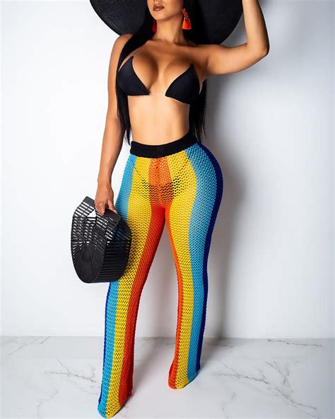 Developed specially for wearing in developed specially for wearing in slings (ergonomic backpacks). Sexy Sling Bikini And Rainbow Long Pants