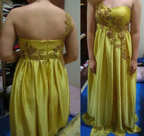 30 model gamis brokat kombinasi modern terbaru 2019. seputar bunda: Gaun Malam Untuk Ibu Hamil