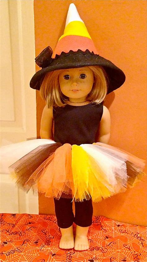 Luxury candy land sweetie tutu dress, candy costume, rainbow candy outfit, bright pageant dress, ice cream dress. American Girl Candy Corn witch doll costume. | American girl doll crafts, American girl doll ...
