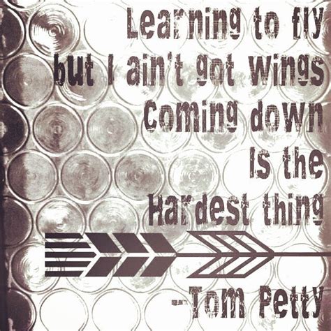 Discover famous quotes and sayings. Tom Petty-Learning To Fly #lyrics | Tom petty quotes, Tom petty lyrics, Petty quotes