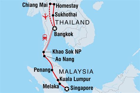 All travel destinations have their detailed map: Best of Thailand & Malaysia - Intrepid Travel - Intrepid ...