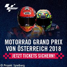 Simply choose your desired event at spielberg and you will be transferred to the according ticket registration instantly. MotoGP Spielberg Tickets 2018 - Karten jetzt zu Top ...