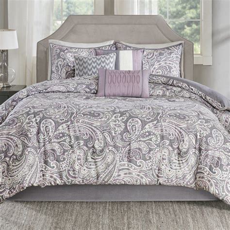 Bedding pattern butterfly54 bright floral bedding. Bridgnorth Reversible Comforter Set | Purple bedding ...