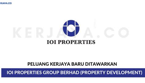 Kerjaya prospek group berhad profile updated: IOI Properties Group Berhad (Property Development) • Kerja ...
