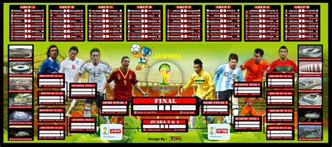 Berikut ini kami telah menyiapkan informasi lengkap seputar jadwal pertandingan yang akan berlangsung pada fase grup piala dunia 2018 berita piala dunia jadwal sepak bola dunia jadwal siaran bola jadwal siaran piala dunia. Jadwal Lengkap Piala Dunia 2014 Live TV | BLOG IQROZEN