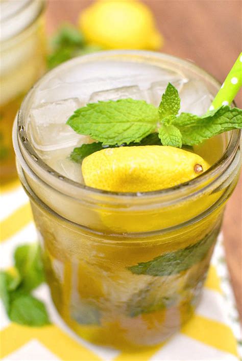 2 large tea bags for iced tea, 1/2 cup boiling water, 8 fresh mint sprigs, 4 cups lemonade made from frozen concentrate, 1/2 cup vodka, ice cubes, 8 lemon slices. 19 Alcoholic Lemonade Recipes - Best Ideas for Boozy Spiked Lemonades - Delish