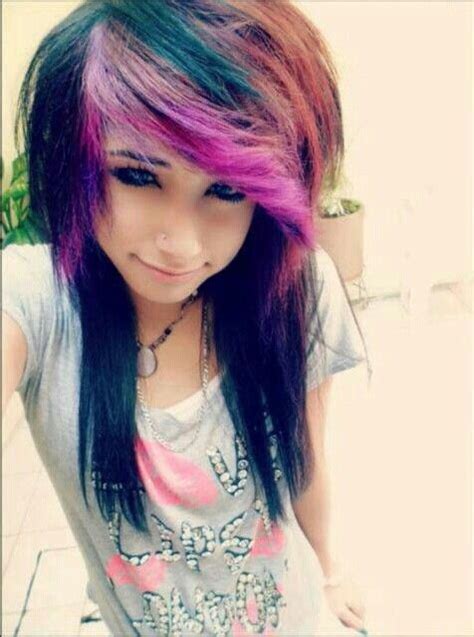 Chubby purple haired emo facial. Image result for fat emo girls with black and purple hair ...