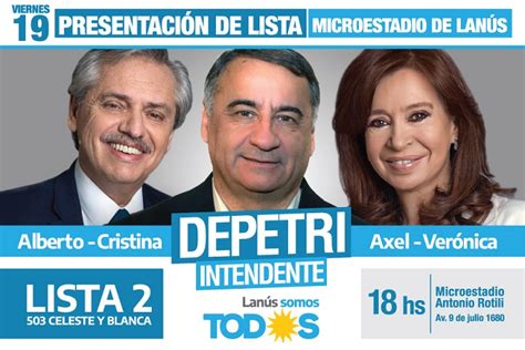 Lista frente de todos 2019. JUNTO A MÁXIMO KIRCHNER, EDGARDO DEPETRI PRESENTARÁ LA ...