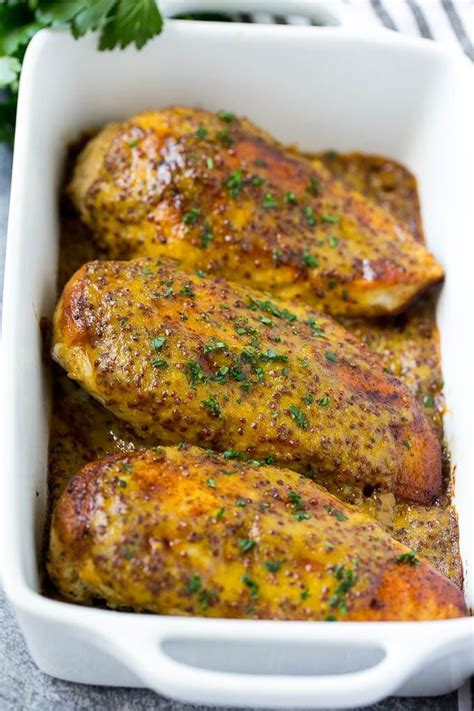 This baked chicken breast recipe is an easy to make one pan meal. This honey mustard chicken is seared chicken breasts that ...