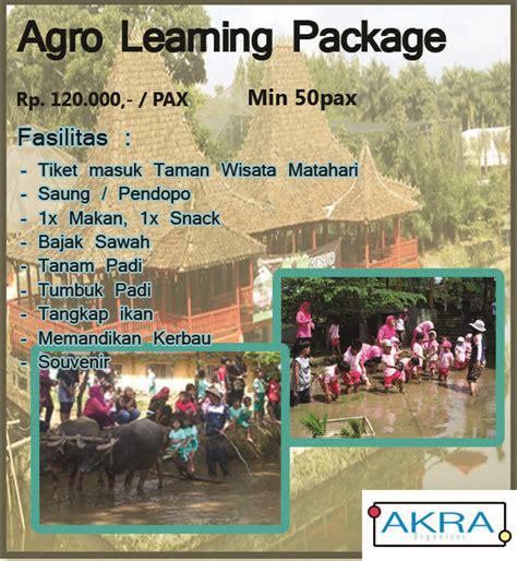 Oleh karena itu pada kesempatan kali ini saya akan memberikan beberapa rekomendasi tempat wisata yang ada di kabupaten tulang bawang barat lampung yang wajib anda kunjungi. TAMAN WISATA MATAHARI PUNCAK BOGOR: Paket Agro Taman ...