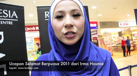 Nalika pasa, mesthine weteng bakal kosong, nanging aja ngecakake ati kita kanggo nampa pangapuran. Ucapan Selamat Berpuasa 2011 dari Irma Hasmie - YouTube