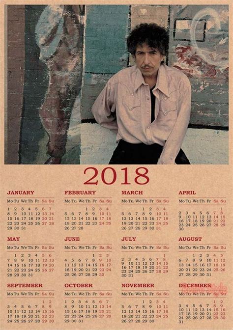 What is bob dylan up to? Bob Dylan Calendar 2018