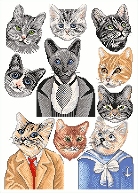 Kreuzstich zählmuster gratis / weihkorbdecken zahlvorlage weihkorbdecken themen weihnachten stickmuster stickereimuster sticken kreuzst. I love Cats - LINDNER'S Kreuzstiche
