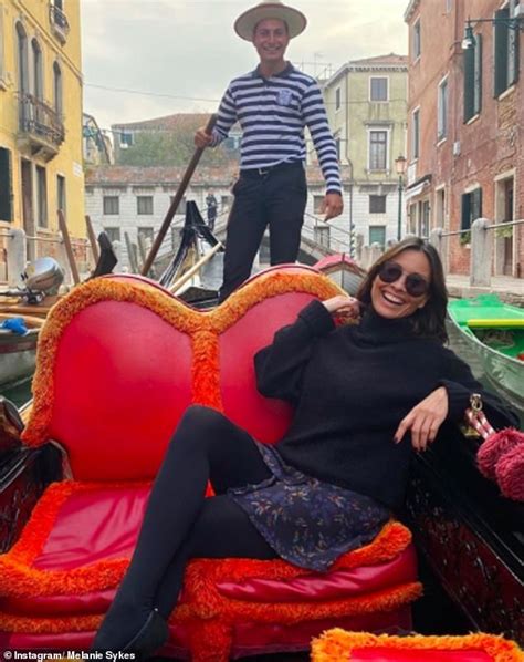 The presenter flew back to venice this week to see her beau following the sad death of her friend and. Melanie Sykes, 50, reveals 'it was difficult to care' who ...