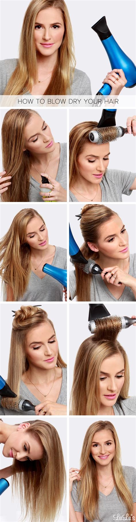 Bend over at the waist, flip your hair over, and dry it at the roots. Lulus How-To: The Perfect Blow Dry Hair Tutorial | Blow ...