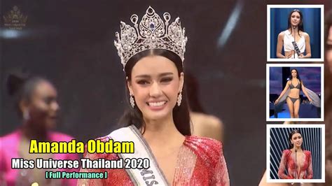 Amanda will represent the land of smiles in the next. Amanda Obdam #MissUniverseThailand2020 [Full Performance ...