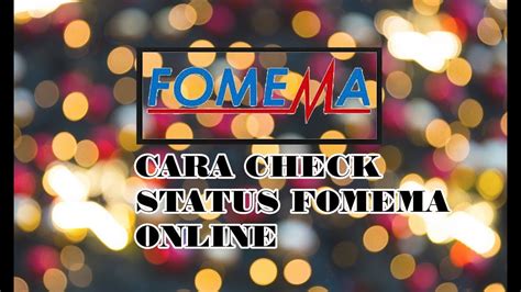 Watch the video explanation about cara daftar eccris untuk semak penyata ccris online online, article, story, explanation, suggestion, youtube. CARA CHECK FOMEMA ONLINE - YouTube