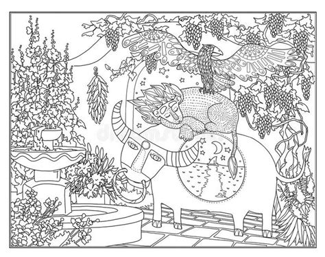 Finding quiet time for yourself right now can seem daunting. Coloring page The Secret Garden stock illustration in 2020 ...