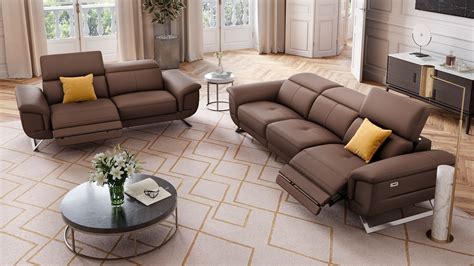 Choose from different sizes, styles, layouts and colours to create your perfect sofa set up. Designer Sofa Leder | Couch elektrisch einstellbar ...